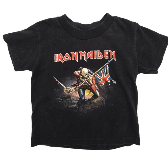 Iron Maiden Other - Kids Iron Maiden T Shirt Black Short Sleeve Graphic Tee Size 2T-3T